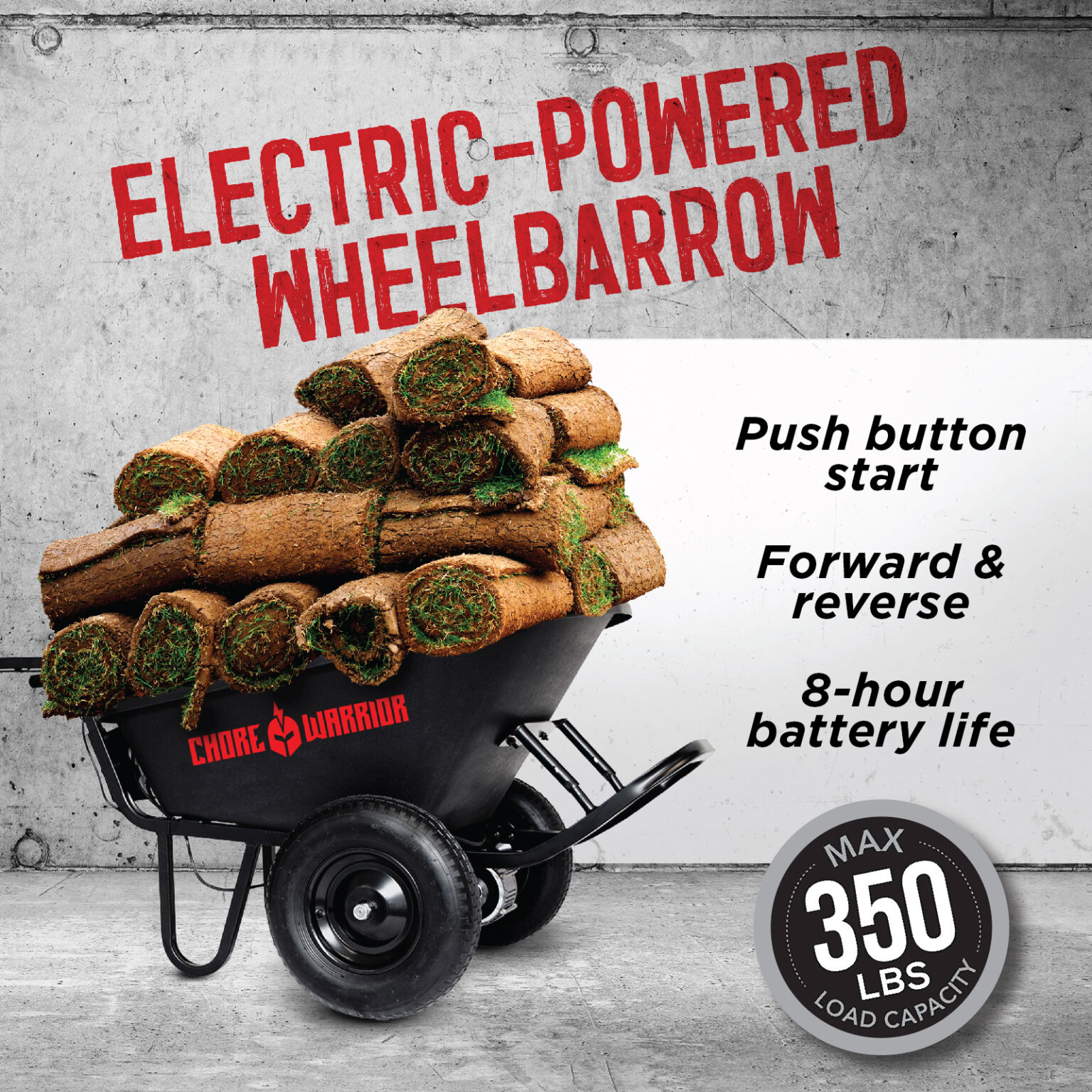 Chore Warrior Wheelbarrow Electric Wheelbarrow