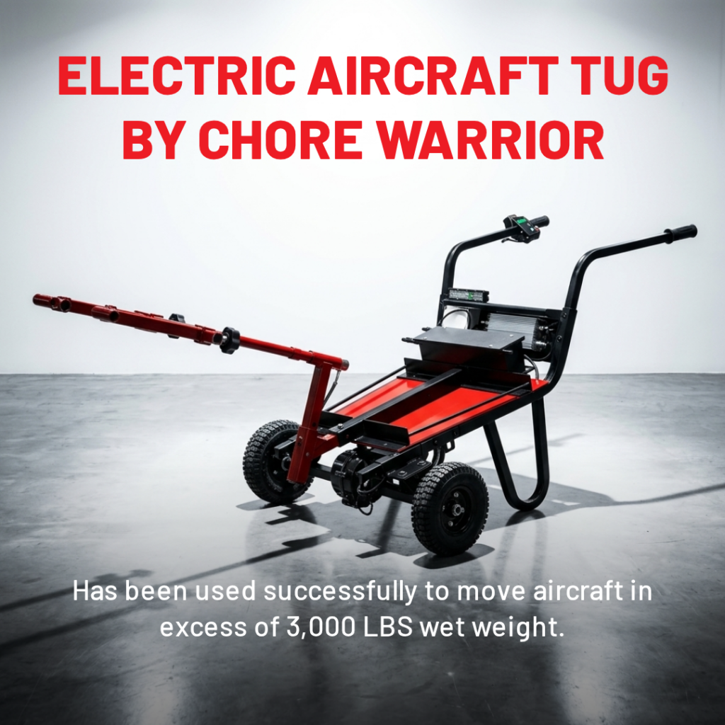 Electric Powered Aircraft Tug Nose Wheel Attachment - Chore Warrior ...